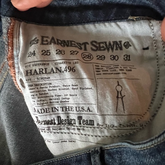 EARNEST SEWNβ Cigarette Leg Jeans - Picture 6 of 8